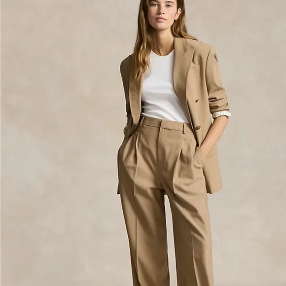 Ralph Lauren Vintage Camel Women’s Wool Pants - Picture 1 of 15